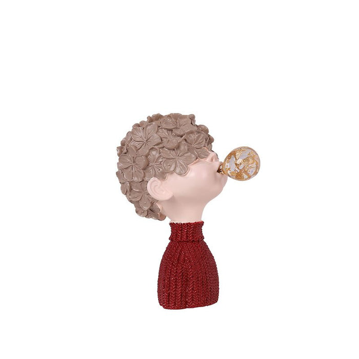 Bubble Boy Figurine Elegant Style Home Decor
