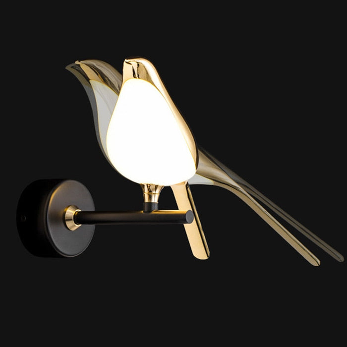 Luxury Bird Design Modern Style Gold Wall Lamp