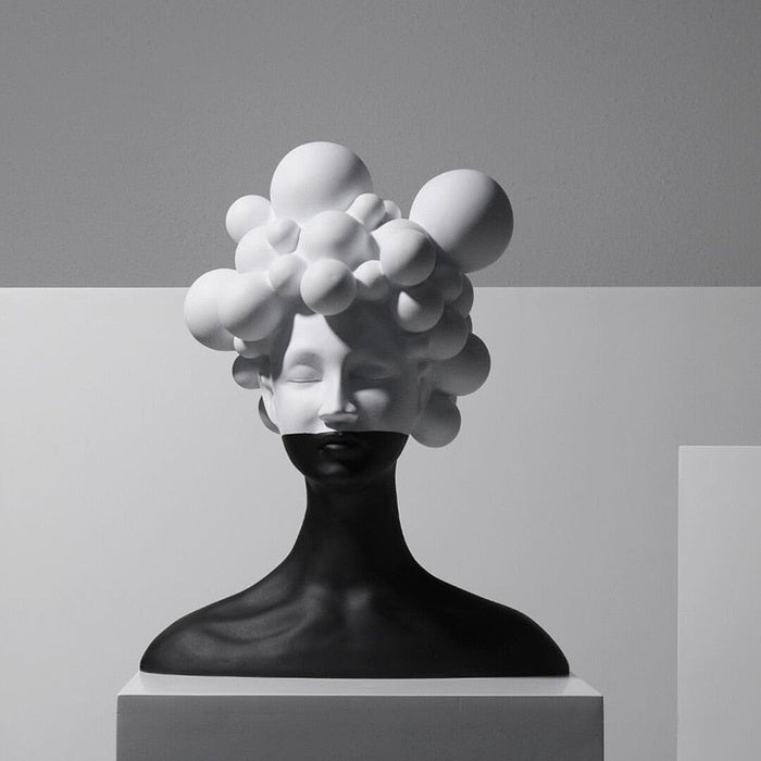Mysterious Woman Resin Tabletop Ornament