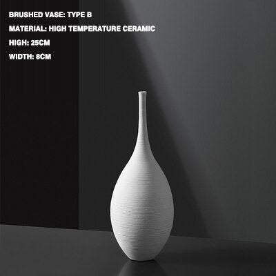 Large Ceramic and Porcelain Tabletop Vase