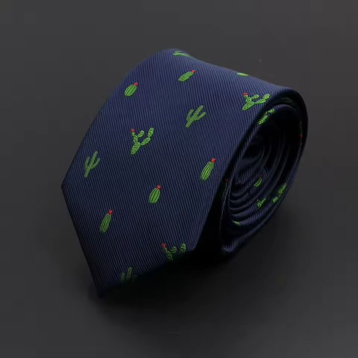 Men’s Designer Ties – Slim Modern Polyester Neckties with 17 Unique Styles