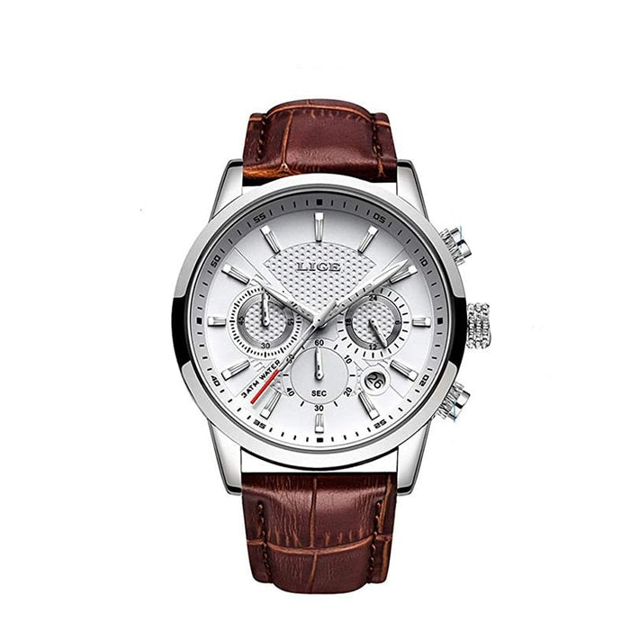 LEONIX® Designer Men's Quartz Leather Watch