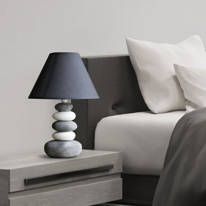 Stone Design Grey Table Lamp for Home and Office