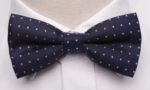 Blue Dotted Bow Tie for Men - Stylish Accessory for Formal Occasions