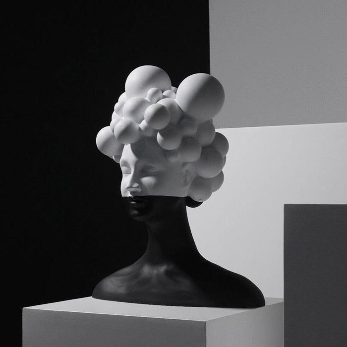 Mysterious Woman Resin Tabletop Ornament