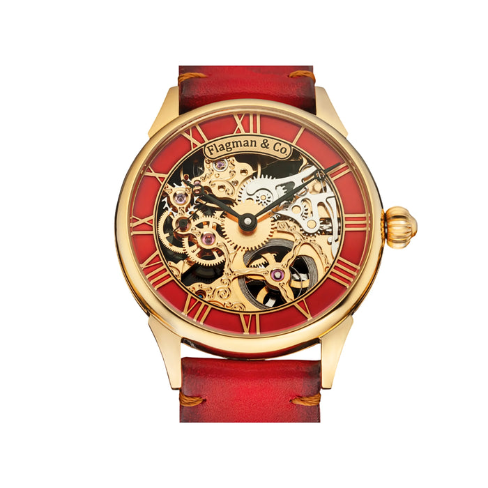 Handmade Skeleton Watch – Elegant Timepiece for Special Occasions