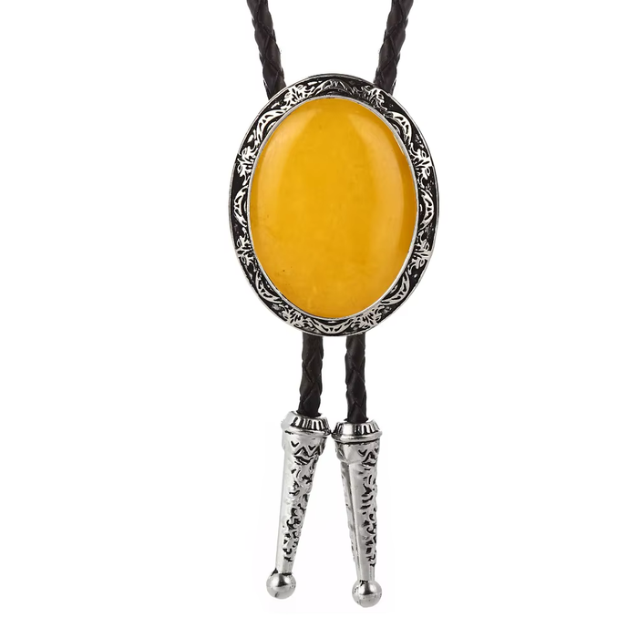 Agate Bolo Tie Yellow Bolo Necktie Unique Ties Women