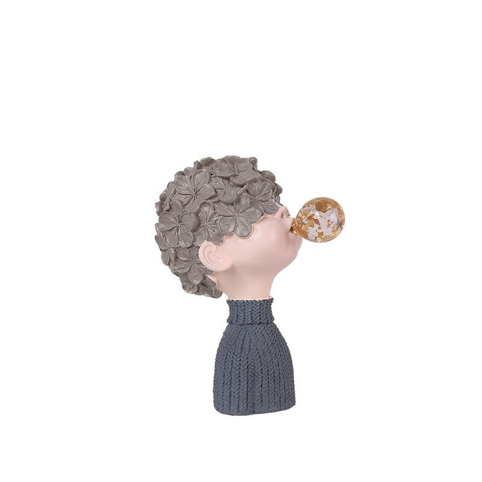 Bubble Boy Figurine Elegant Style Home Decor