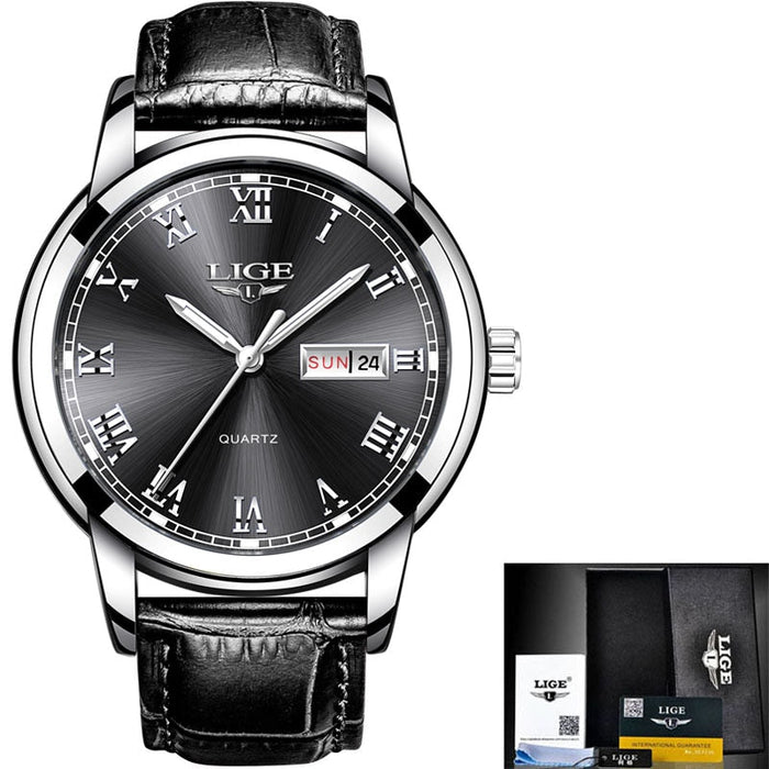 LEONIX® Designer Men's Quartz Leather Watch