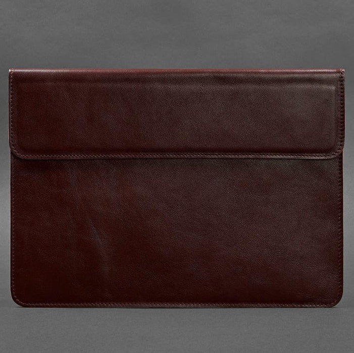 Leather Laptop Sleeve Cover For Apple MacBook Pro 15" With Magnets