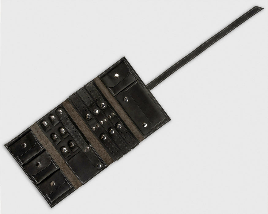 Leather Travel Jewelry Сase Ring Organizer, Travel Jewelry Pouch