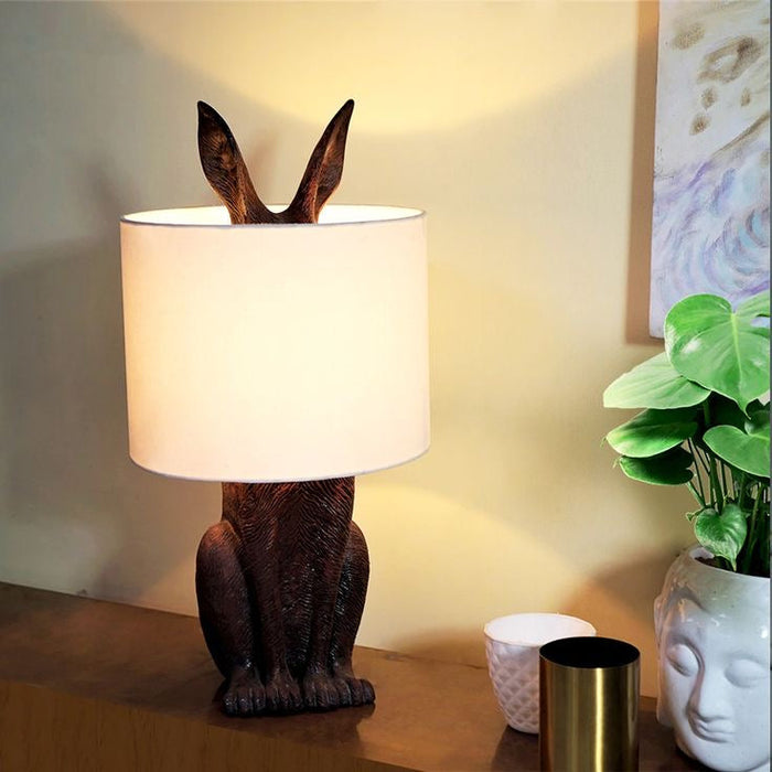 Unique Design Masked Rabbit Modern Table Lamp