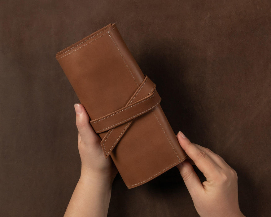 Travel Jewelry Сase, Leather Ring Organizer, Travel Jewelry Pouch