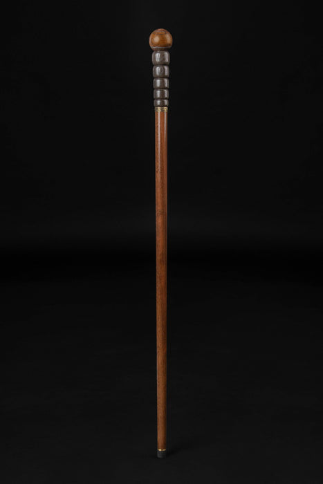 Tiger Iron Stone Knob Walking Cane - Ergonomic Grip Handle