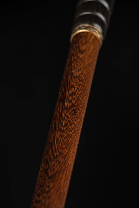 Tiger Iron Stone Knob Walking Cane - Ergonomic Grip Handle