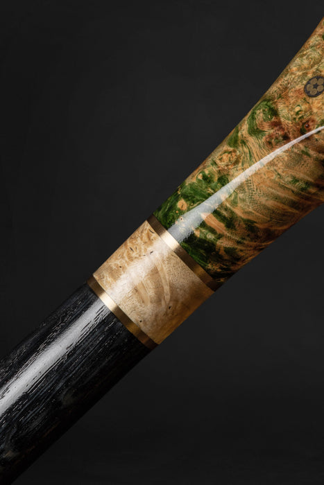 Modern Green Burl Handle Walking Cane, Comfortable Style