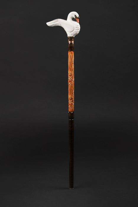 Stylish Swan Walking Stick, Swan Walking Cane Wooden