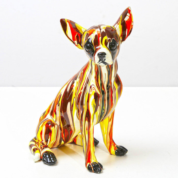 Painted Chihuahua Statuette