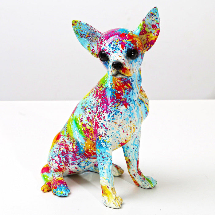 Painted Chihuahua Statuette