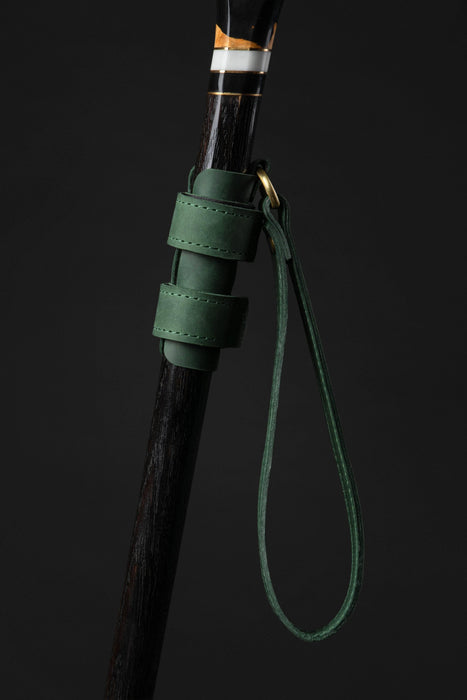 Leather Strap For Walking Stick Green Walking Cane Wrist Strap