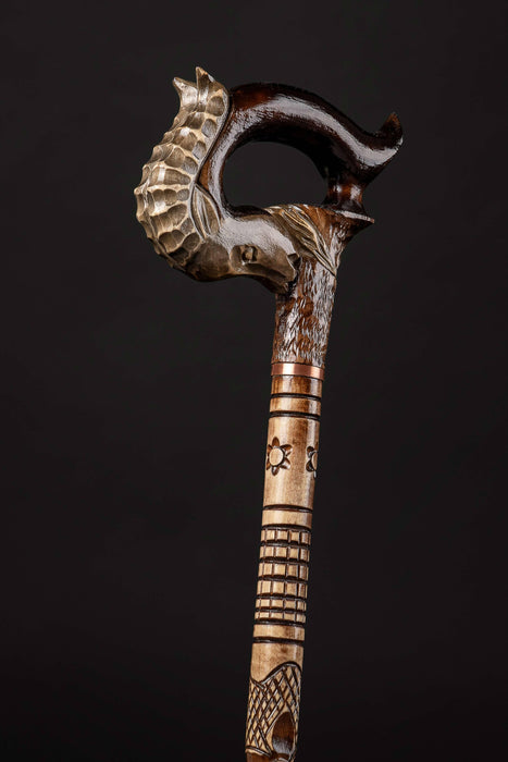 Steampunk Walking Stick For Men, Seahorses Costume Canes For Men