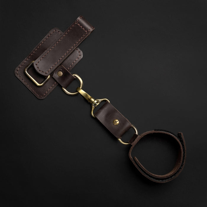 Leather Wrist Strap + Wristband For Walking Sticks and Canes