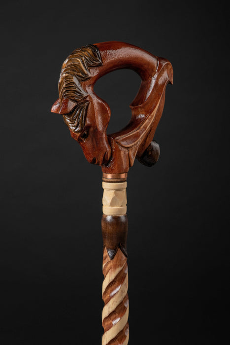 Wooden Walking Stick Horse Designer Canes For Men