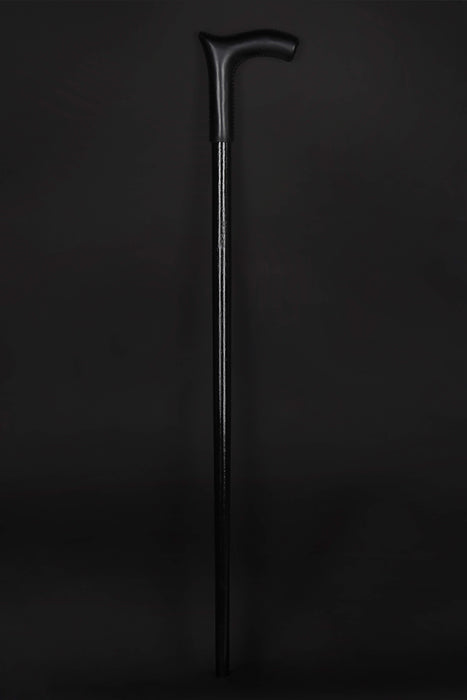 Leather Walking Canes for Men & Women Black - Elegant Handle