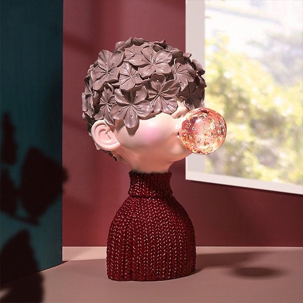 Bubble Boy Figurine Elegant Style Home Decor