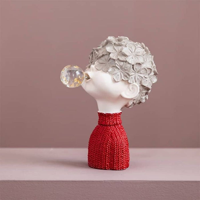 Bubble Boy Figurine Elegant Style Home Decor