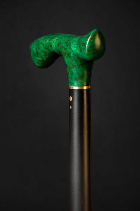 Stylish Exotic Burl Wood Walking Cane – Elegant Fashion Accessory