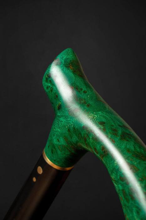 Stylish Exotic Burl Wood Walking Cane – Elegant Fashion Accessory