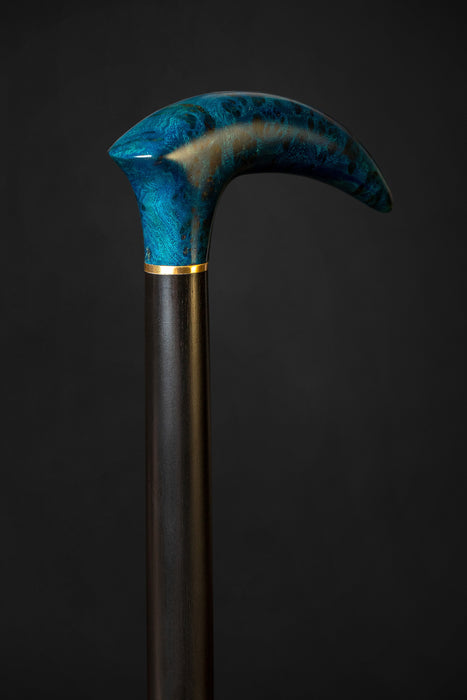 Fashionable Exotic Burl Wood Walking Stick – Artisan Handcrafted Cane