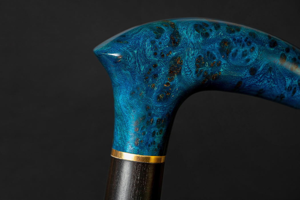 Fashionable Exotic Burl Wood Walking Stick – Artisan Handcrafted Cane