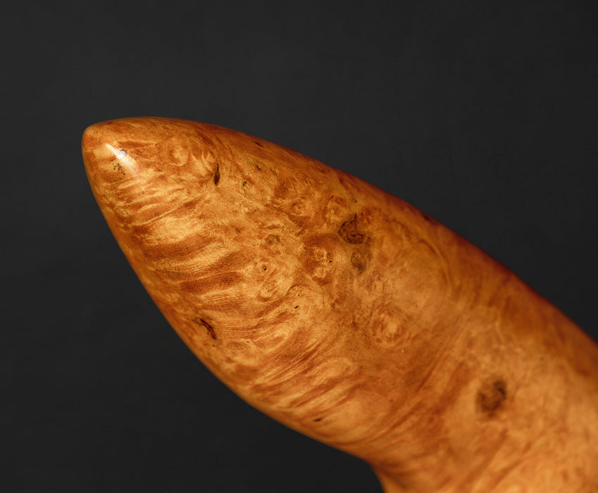 Handcrafted Exotic Burl Wood Walking Stick – Polished Luxury Cane