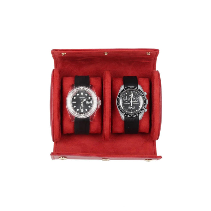 Premium Alizarine Watch Case - Elegant Storage for Three Watches