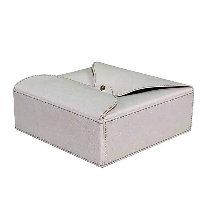 Luxury Ivory Organizer Set – Suede Lining & Wood Details