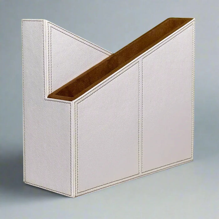 Luxury Ivory Organizer Set – Suede Lining & Wood Details