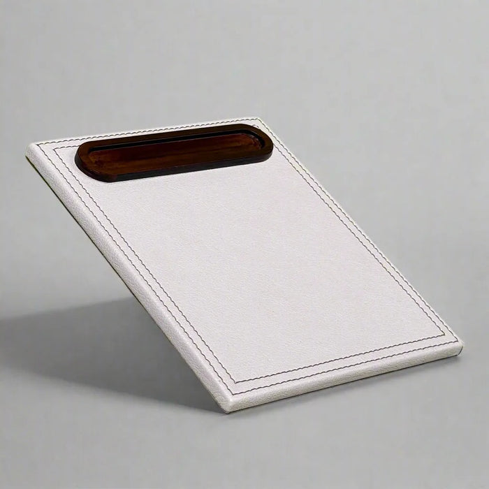 Luxury Ivory Organizer Set – Suede Lining & Wood Details