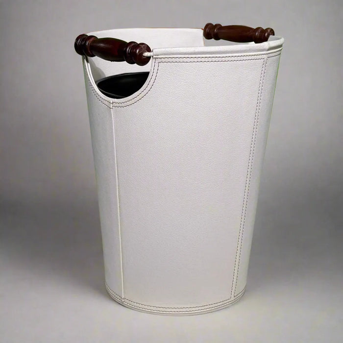 Luxury Ivory Organizer Set – Suede Lining & Wood Details