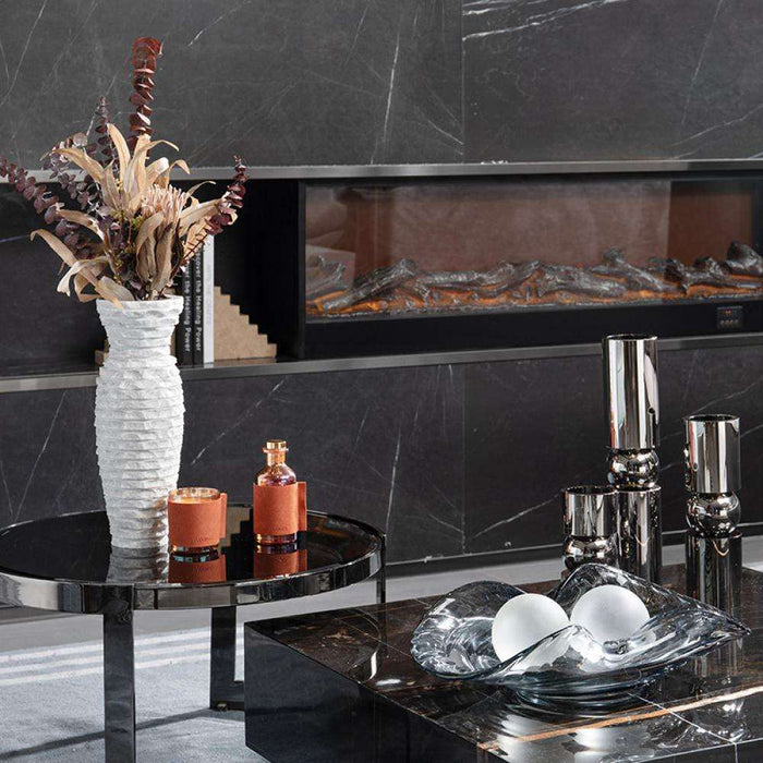 ILLUSION Natural Marble Designer Vase