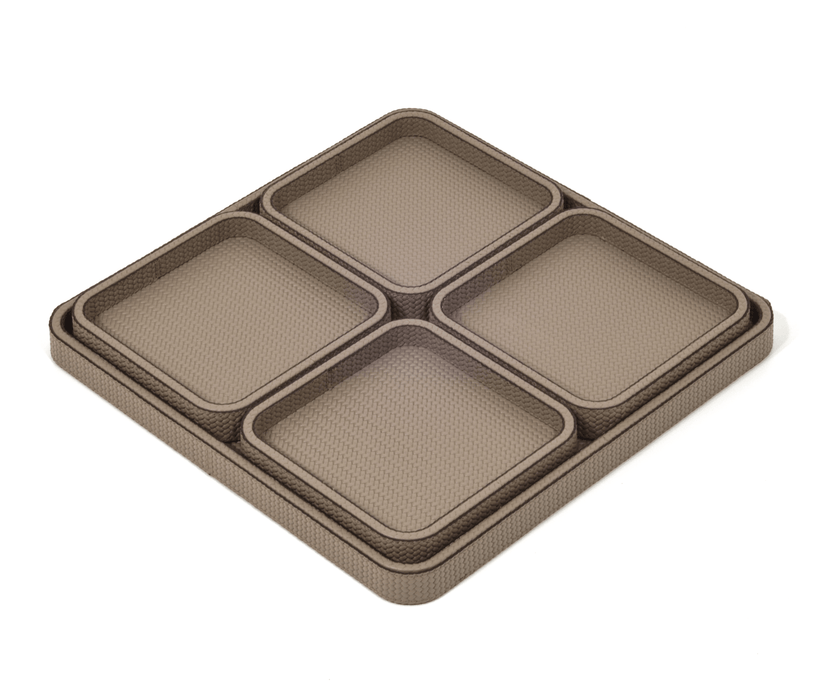 Stylish Jane Square Tray with Non-Slip Waterproof Surface