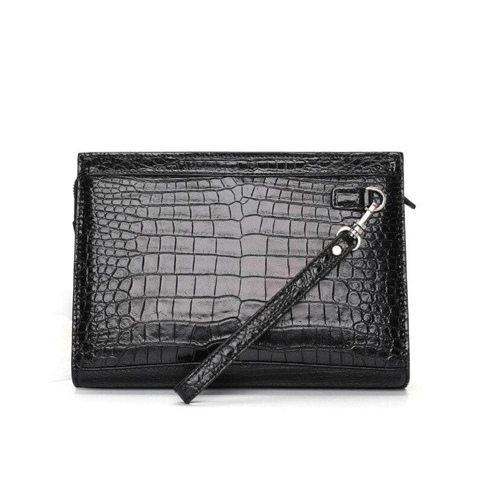 Men's Genuine Crocodile Leather Pouch – Classic Design