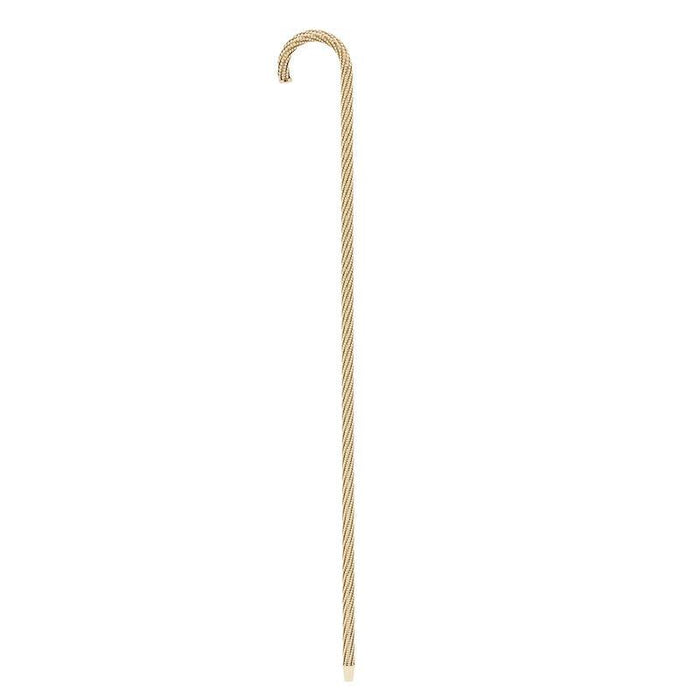 Modern Tourist Style Walking Cane Swarovski® - Brass Jeweled