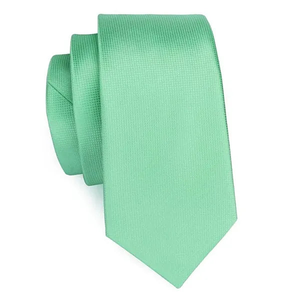 Mint Green Silk Tie for Men - Elegant and Classy Accessory