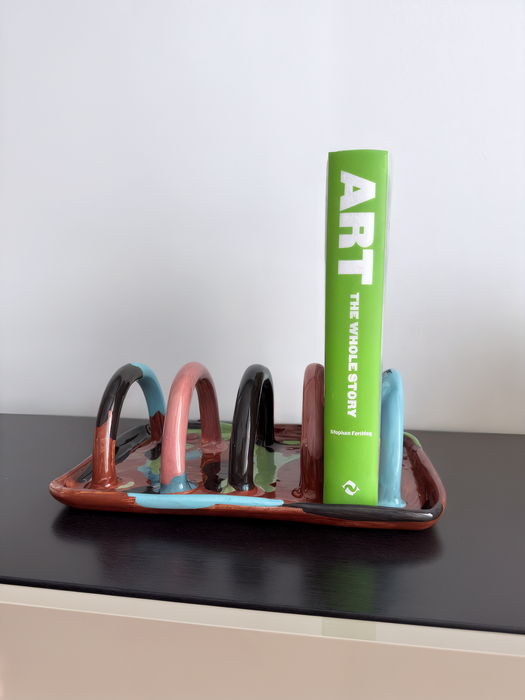 Pop Art Book Holder – Modern Decorative Bookend for Office or Home