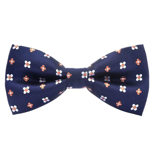 Blue Floral Bow Tie for Men - Stylish Accessory for Formal and Casual Occasions