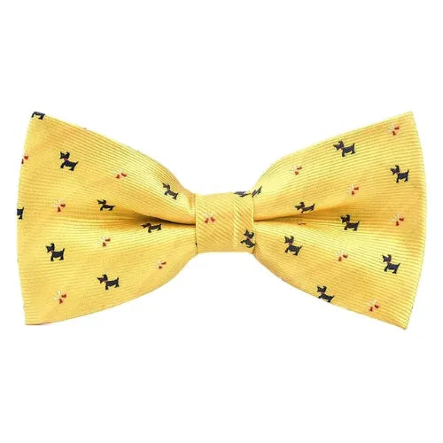 Yellow Fancy Bow Tie for Classy Men - Elegant Accessory for Formal Occasions
