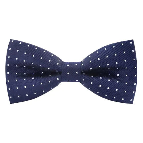 Blue Dotted Bow Tie for Men - Stylish Accessory for Formal Occasions
