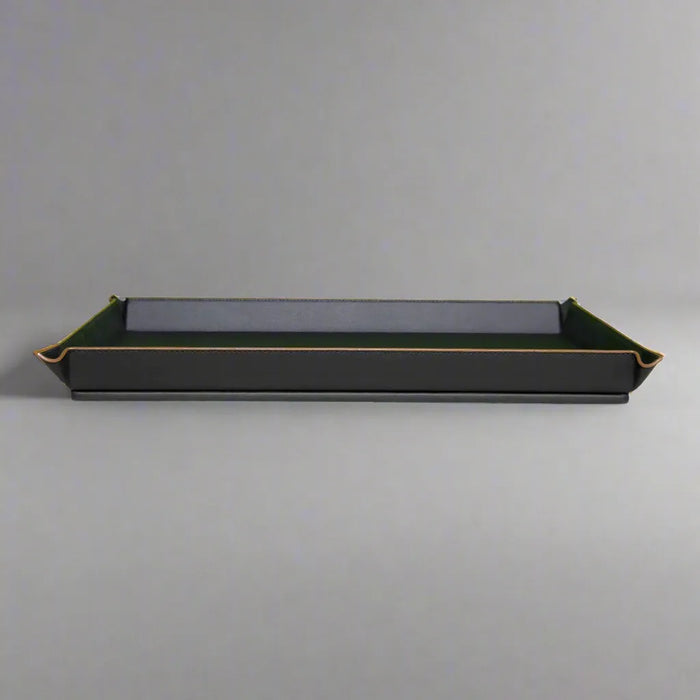 Modern Black Desk Organizer Set – Rose Gold & Vegan Leather